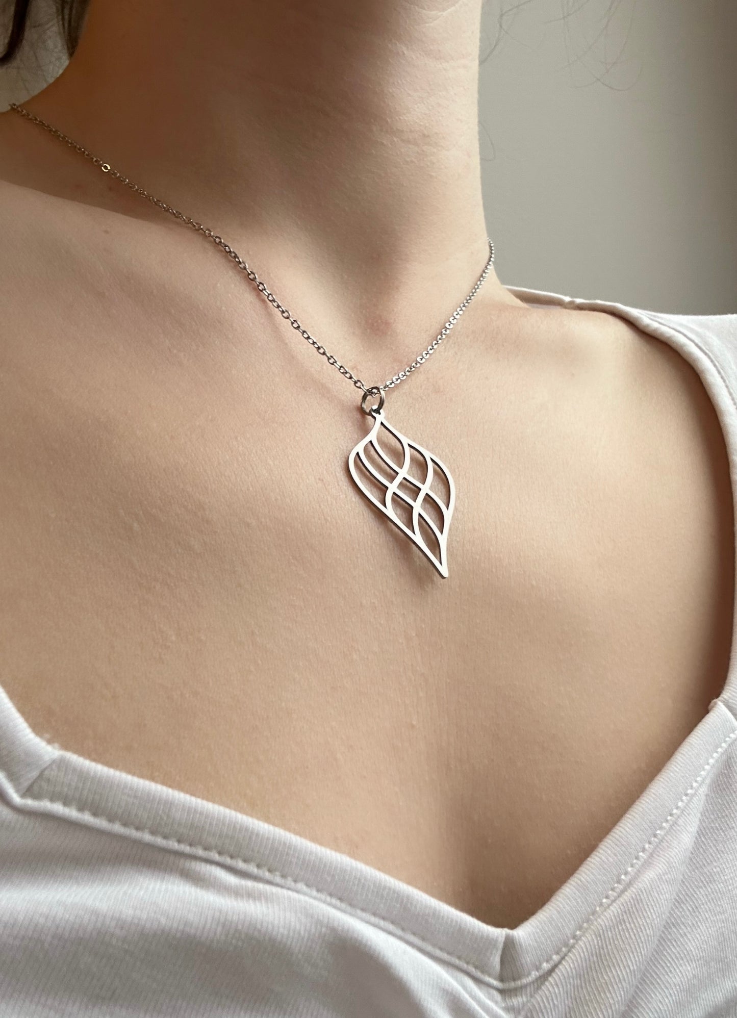 Silver Leaf Necklace
