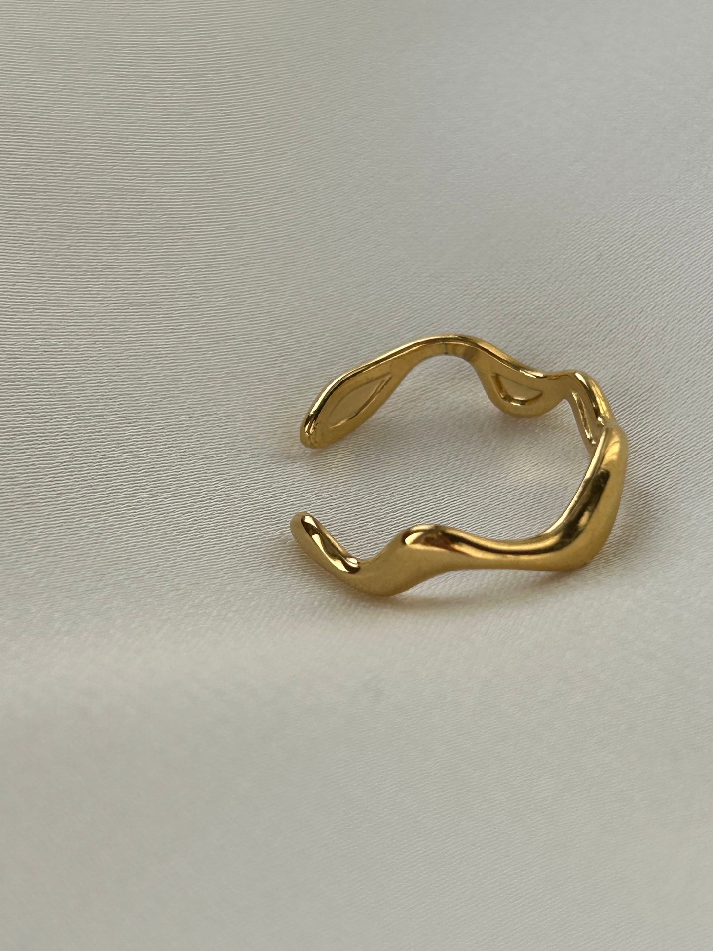 Golden Wave Ring