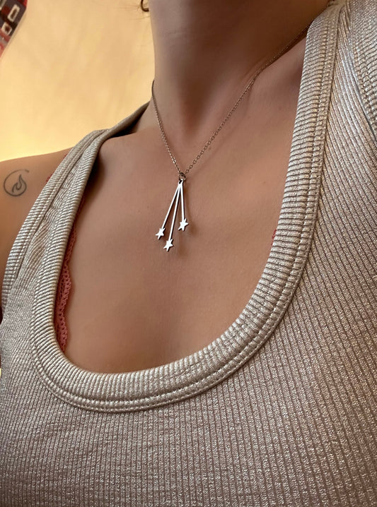 Silver Stars Necklace