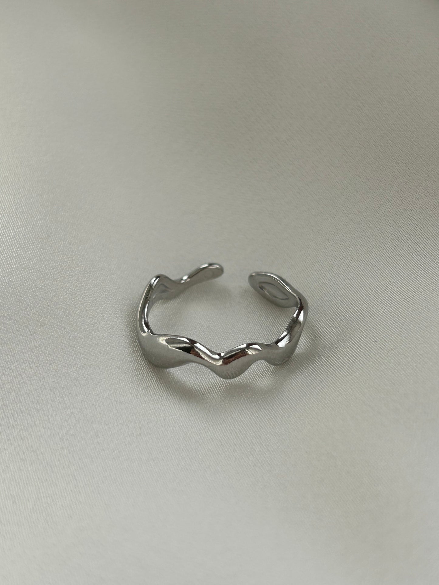 Silver Wave Ring