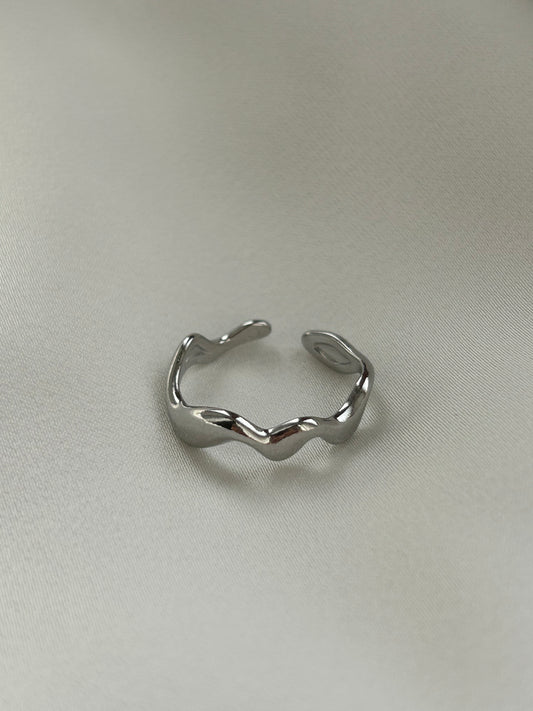 Silver Wave Ring