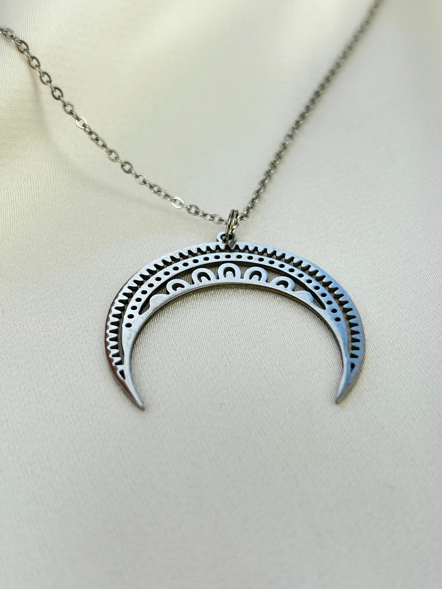 Silver Moon Necklace