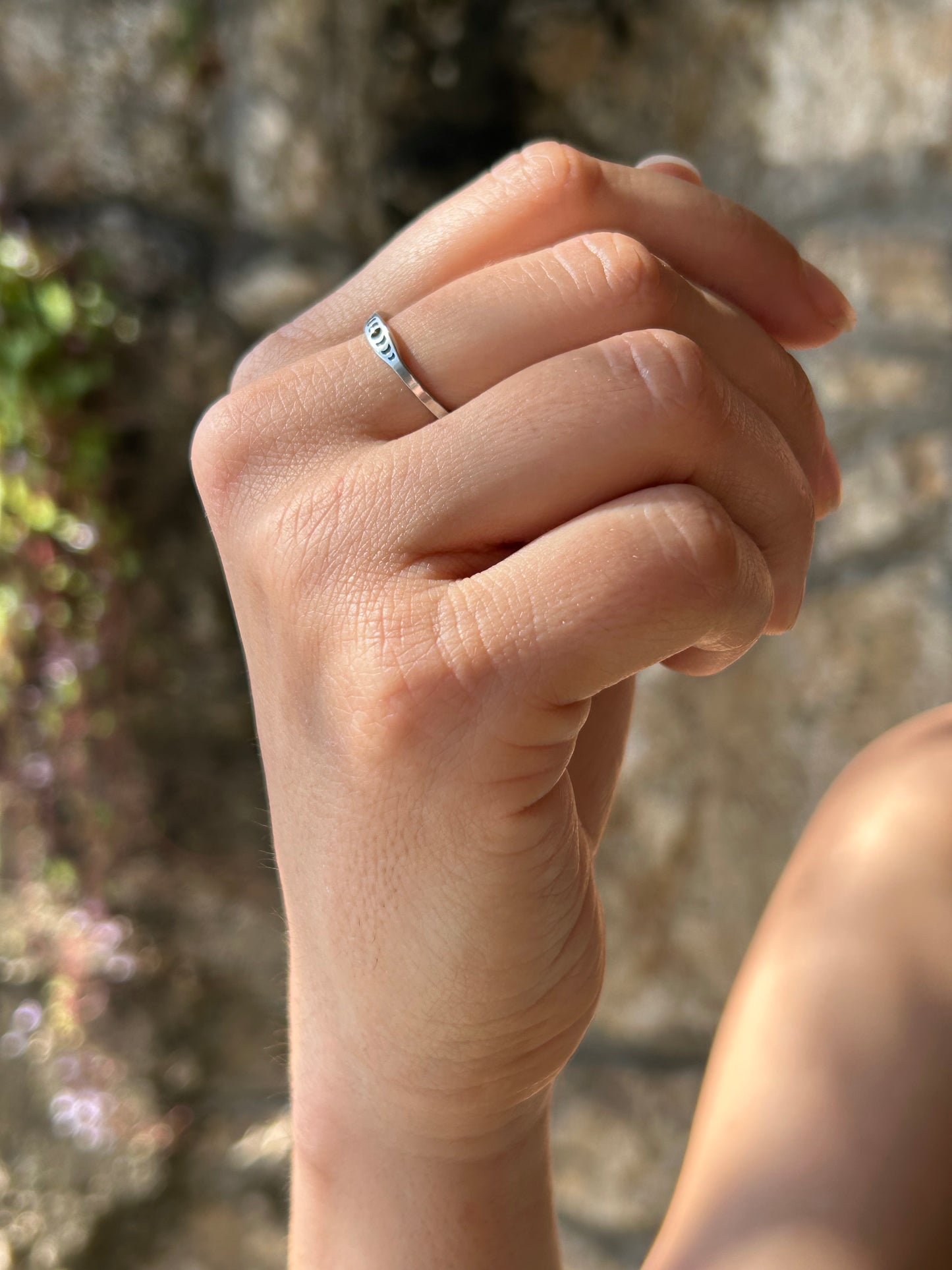 Silver Moon Ring