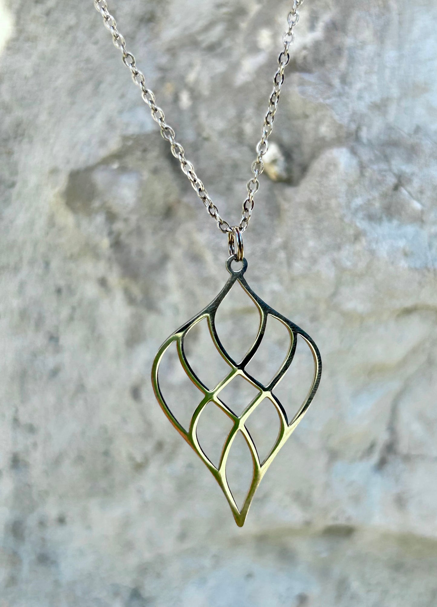 Silver Leaf Necklace
