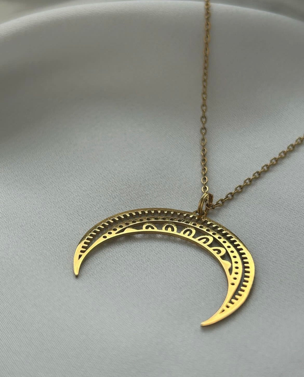 Golden Moon Necklace
