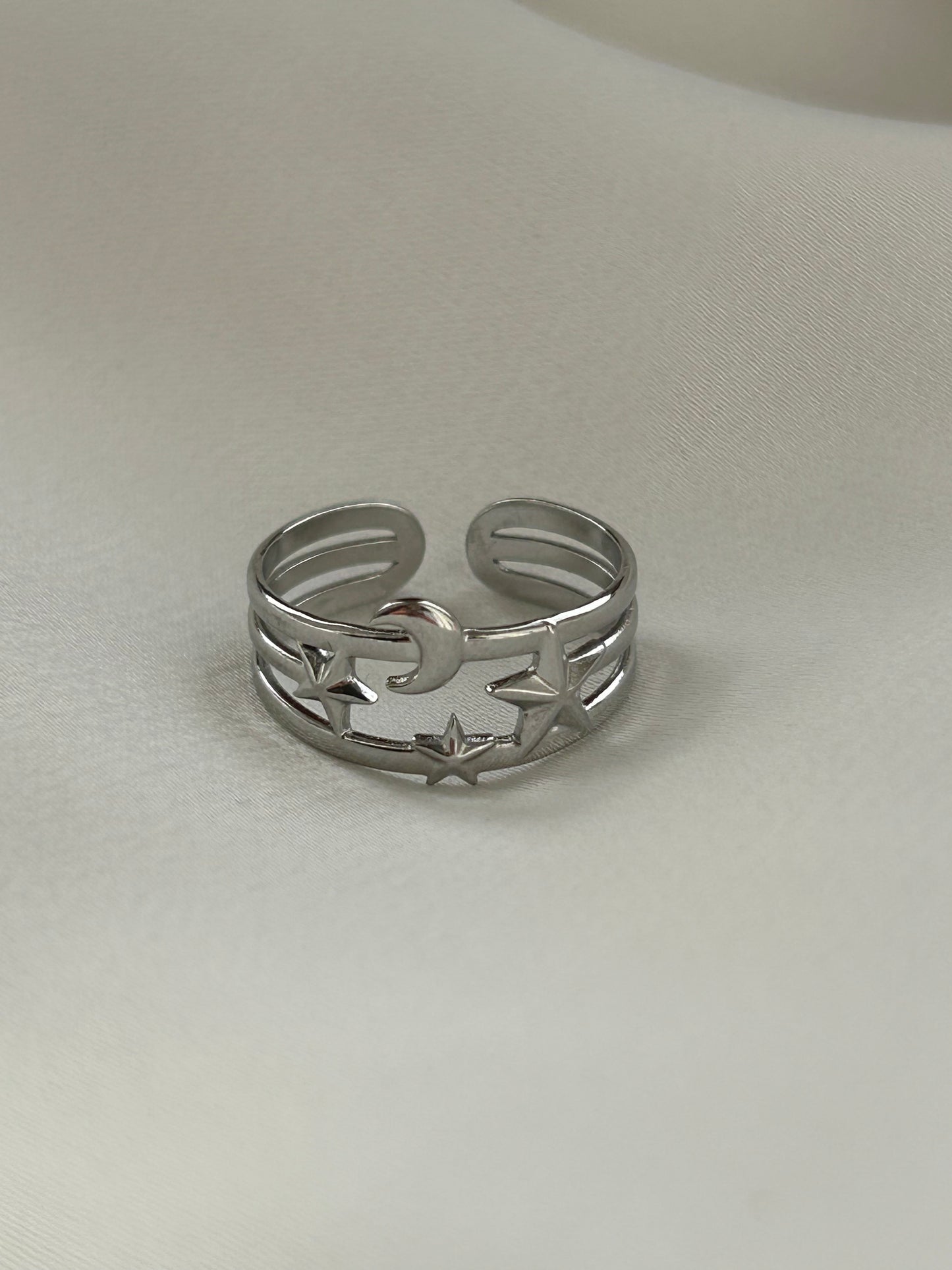 Silver Night Ring