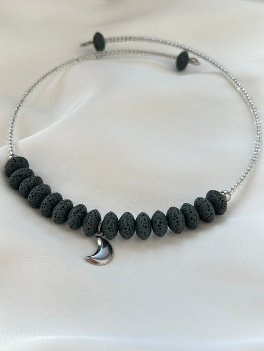 Grey Lava Choker