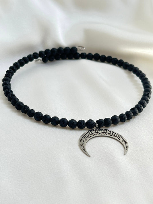 Silver Moon Choker
