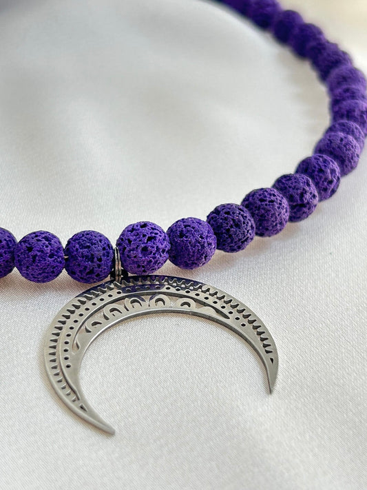 Purple Moon Choker