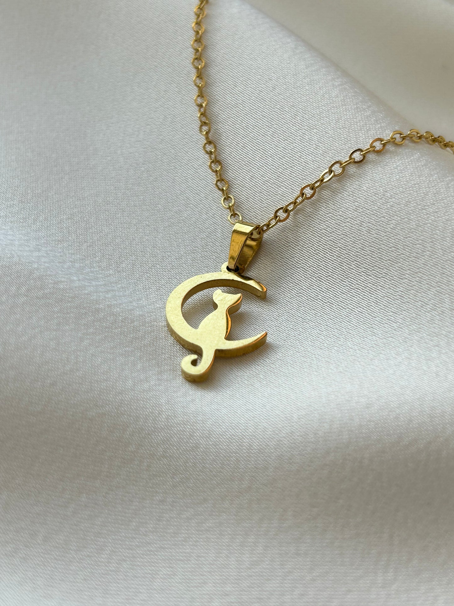 Cat on the Moon Necklace