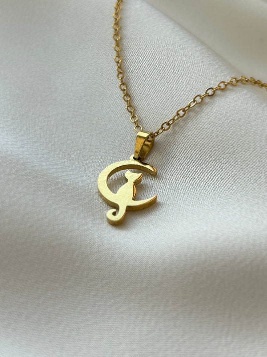 Cat on the Moon Necklace
