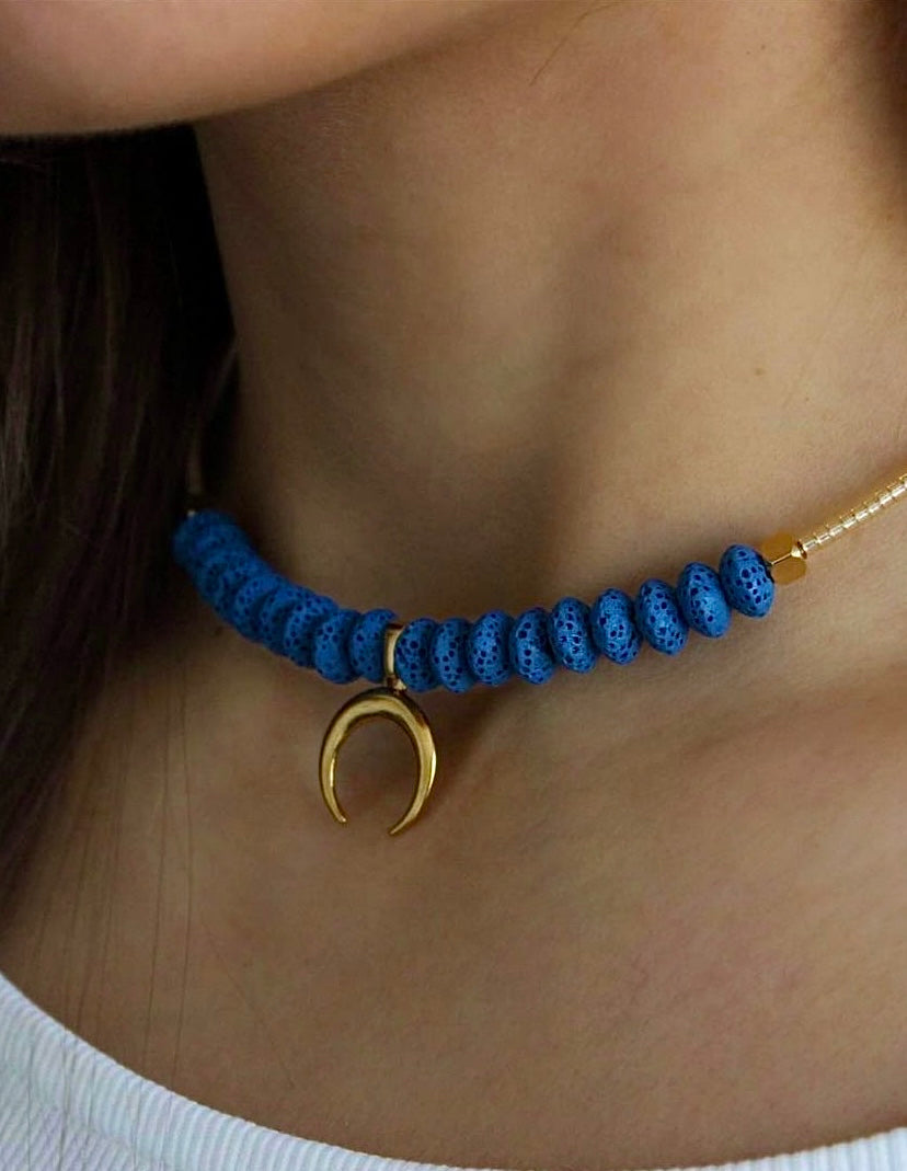 Blue Lava Choker