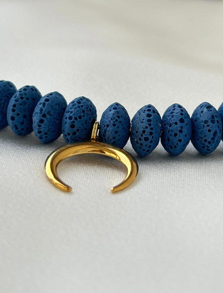 Blue Lava Choker