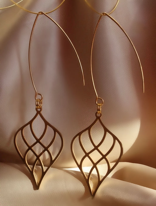 Golden Leaf Earrings