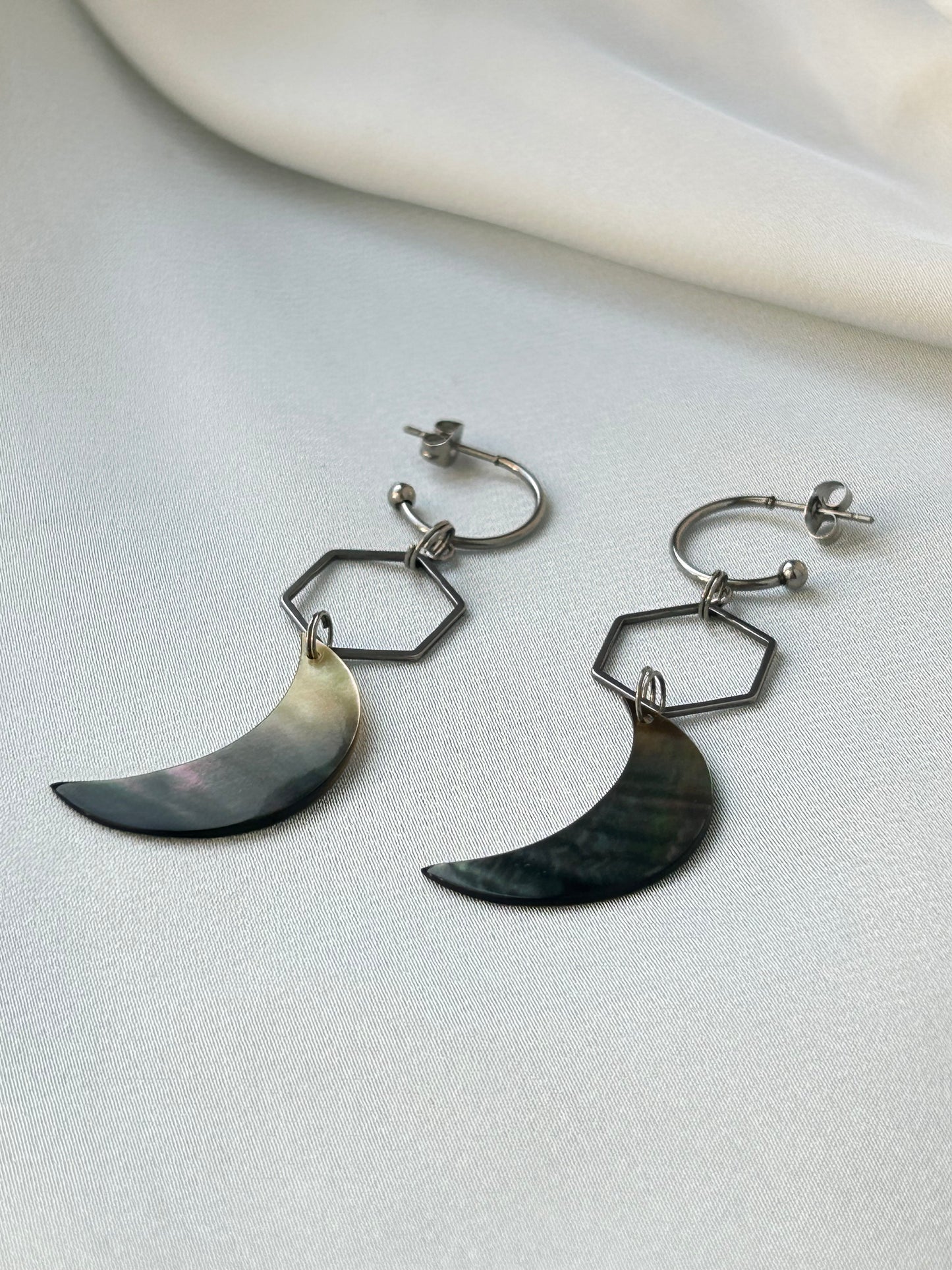 Moon Shell Earrings