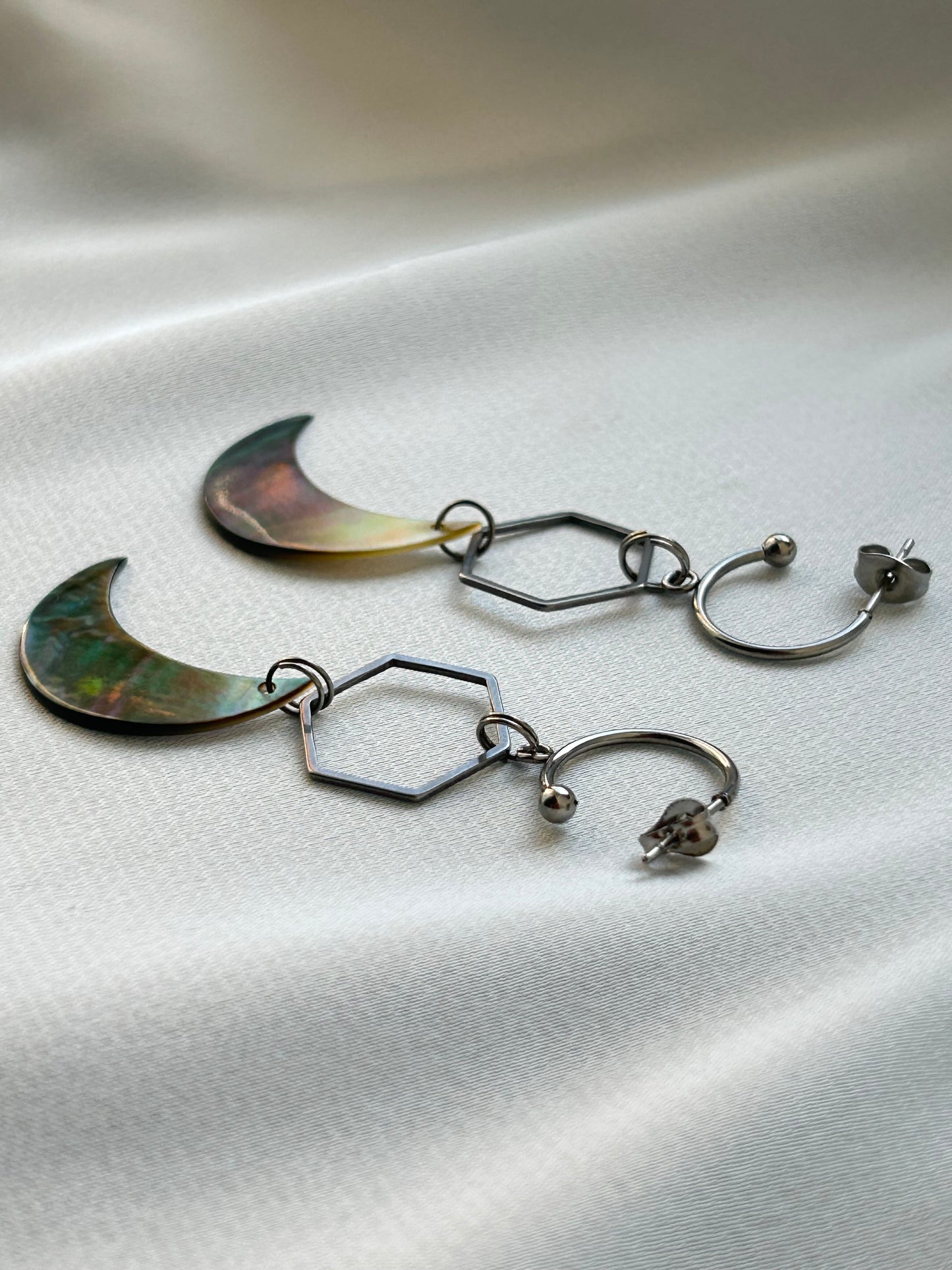 Moon Shell Earrings